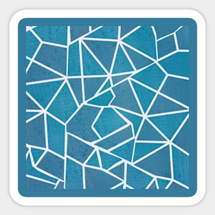 Blue mosaic Sticker